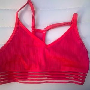 Pink sports bra/ bikini top. Size small